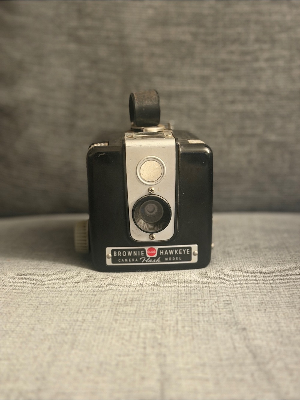 Kodak Brownie Hawkeye Box Camera in Black with Silver Accents